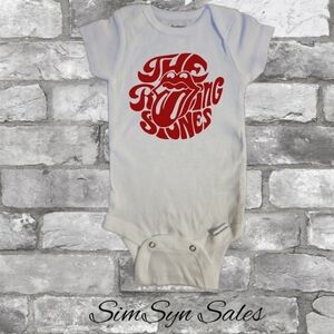 The Rolling Stones Unisex Baby Band Onesie Onepiece Bodysuit 0-3 Months New